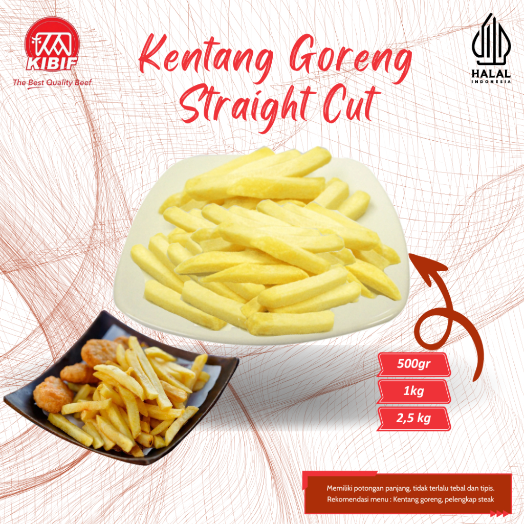 

Kentang Goreng Straight Cut 1kg