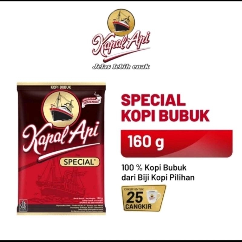 

Kopi Kapal Api Special Merah 160gr