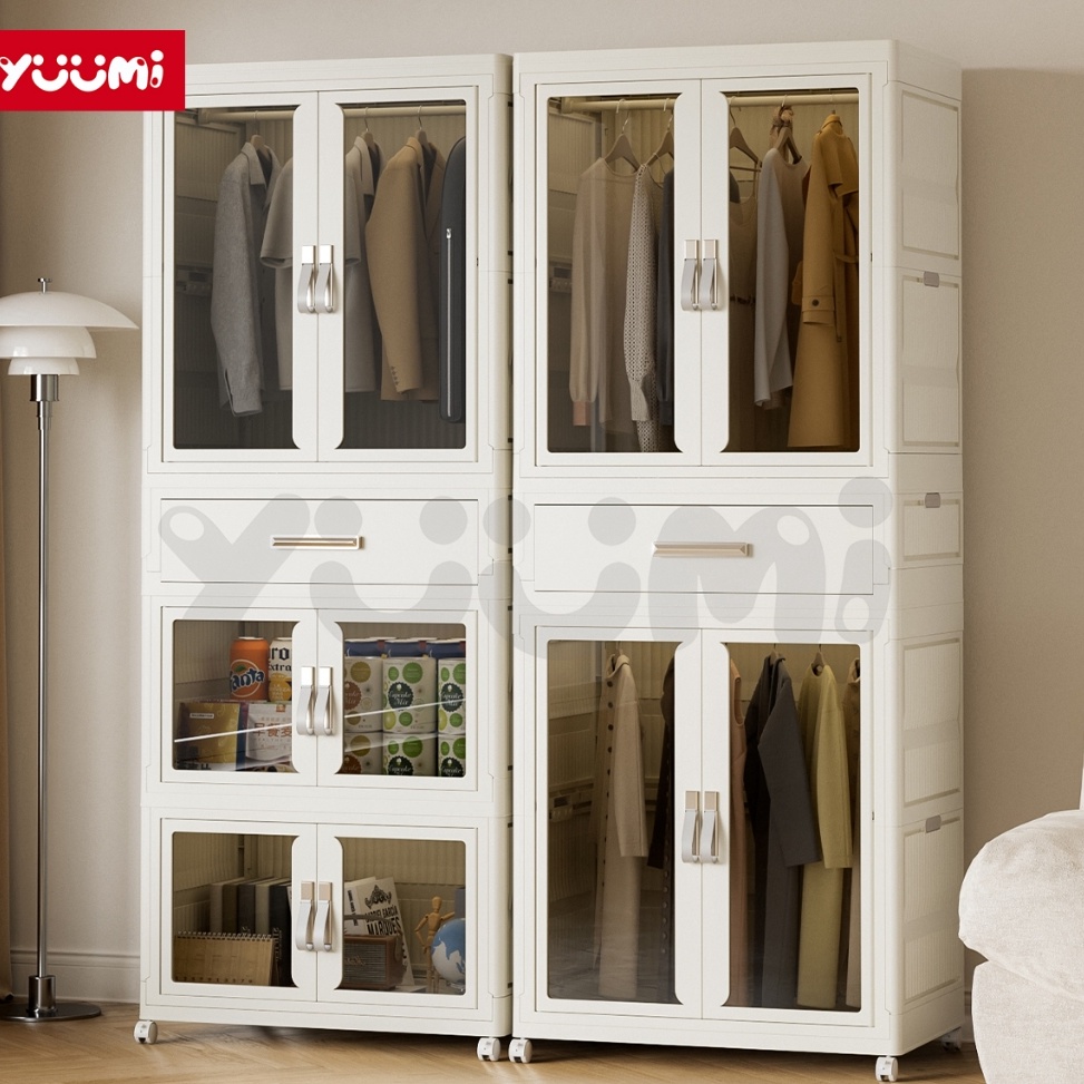 Murmer Yuumi lemari baju bayi gantung ukuran sangat besar Ramah lingkungan plastik jumbo serbaguna s