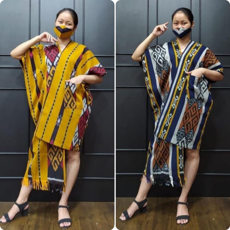 DRESS WANITA , CASUAL DRESS , DRESS TENUN , KAFTAN