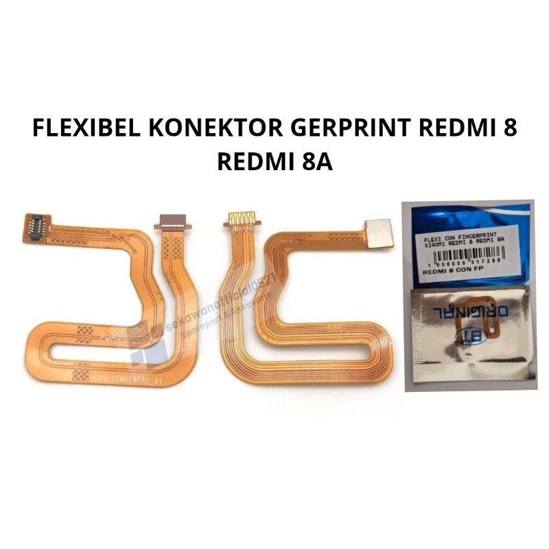 FLEXIBEL KONEKTOR FINGERPRINT XIAOMI REDMI 8 REDMI 8A PENGHUBUNG TOMBOL FINGERPRINT