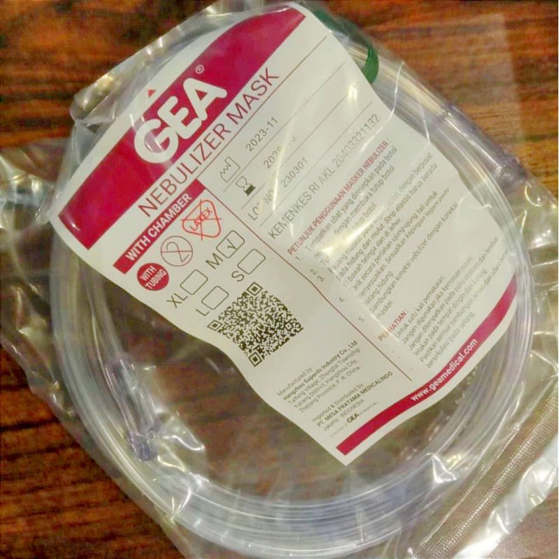Masker Nebulizer With Chamber & Tubing Nebulizer Mask GEA