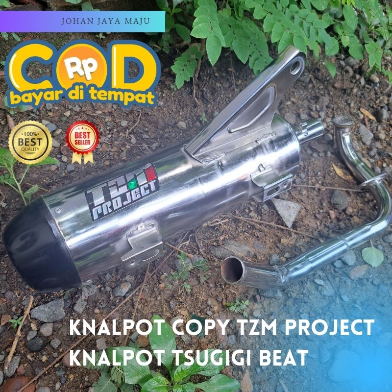 Knalpot TZM Beat ESP Copy motor Beat Deluxe, Beat Fi, Beat CBS, Beat POP, Beat Karbu, Beat ESP, Beat