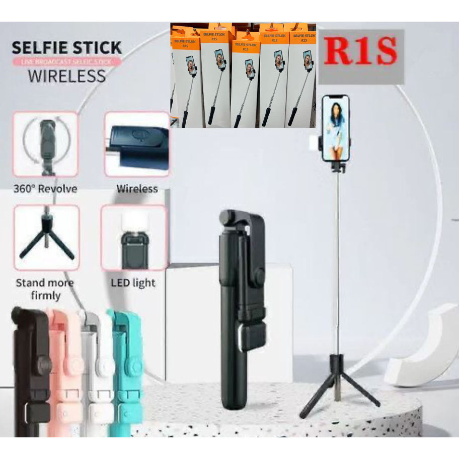Hot Deals Wakjon Tongsis 4In1Remote Bluetooth + Lampu Led / Tongsis 4In1 Lampu Led / Tripod Tongsis