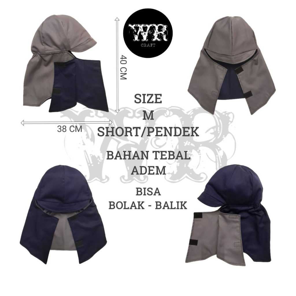 TOPI MASKER POLOS - SHORT/PENDEK -TEBAL ADEM - TOPI ANTI PANAS SERBAGUNA -TOPI JEPANG - TOPI PROYEK 