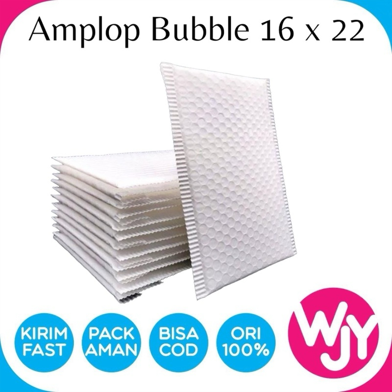 

AMPLOP BUBBLE MAILER 16cm X 22cm BUBBLE WRAP ENVELOPE RUSFET PREMIUM /SATUAN