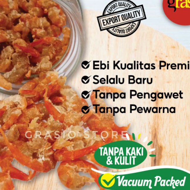 

Super Ebi udang kering kupas bersih PREMIUM 25 gr bersih tanpa kulit