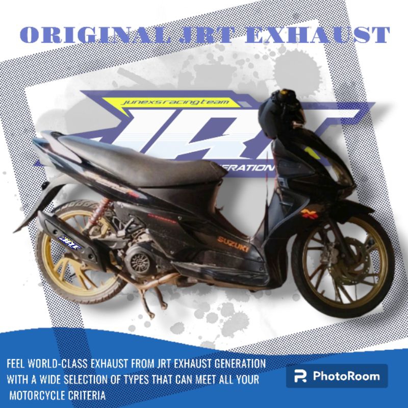 knalpot tsukigi suzuki skydrive 125, knalpot standar racing skydrive 125 jrt original