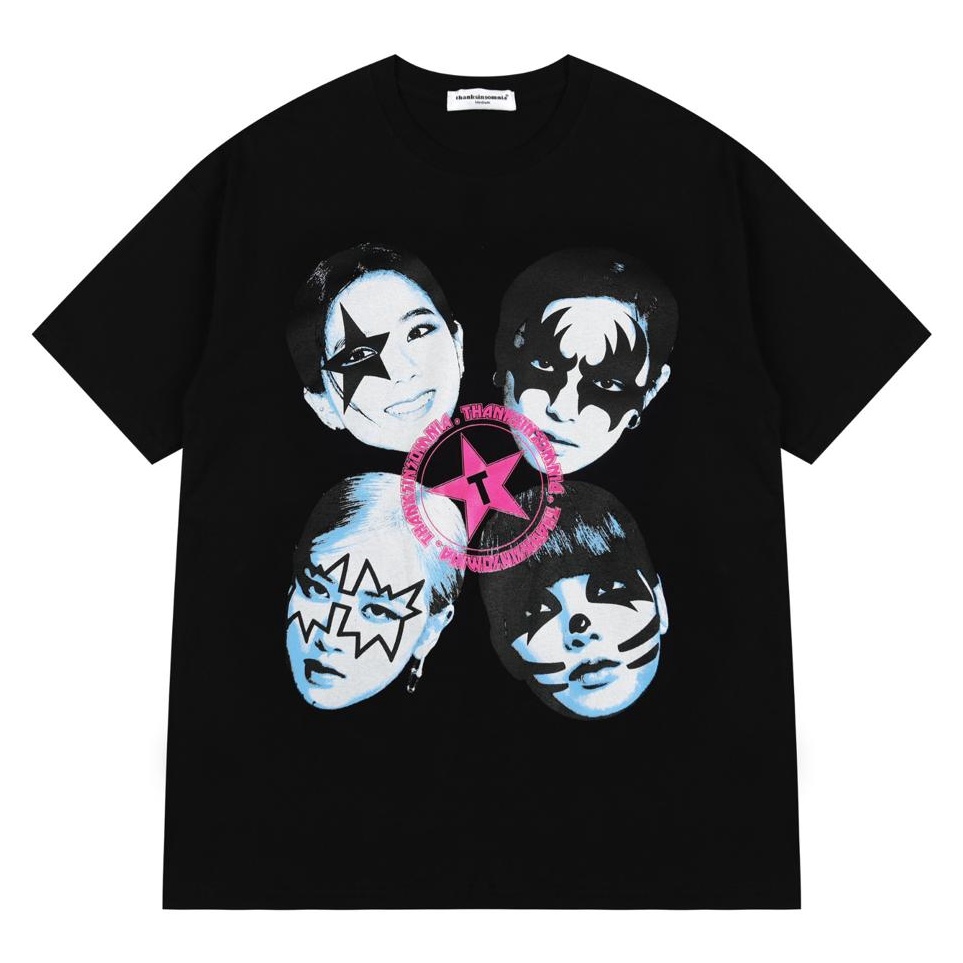 Serba Murah  Tshirt Evonne Black Thanksinsomnia