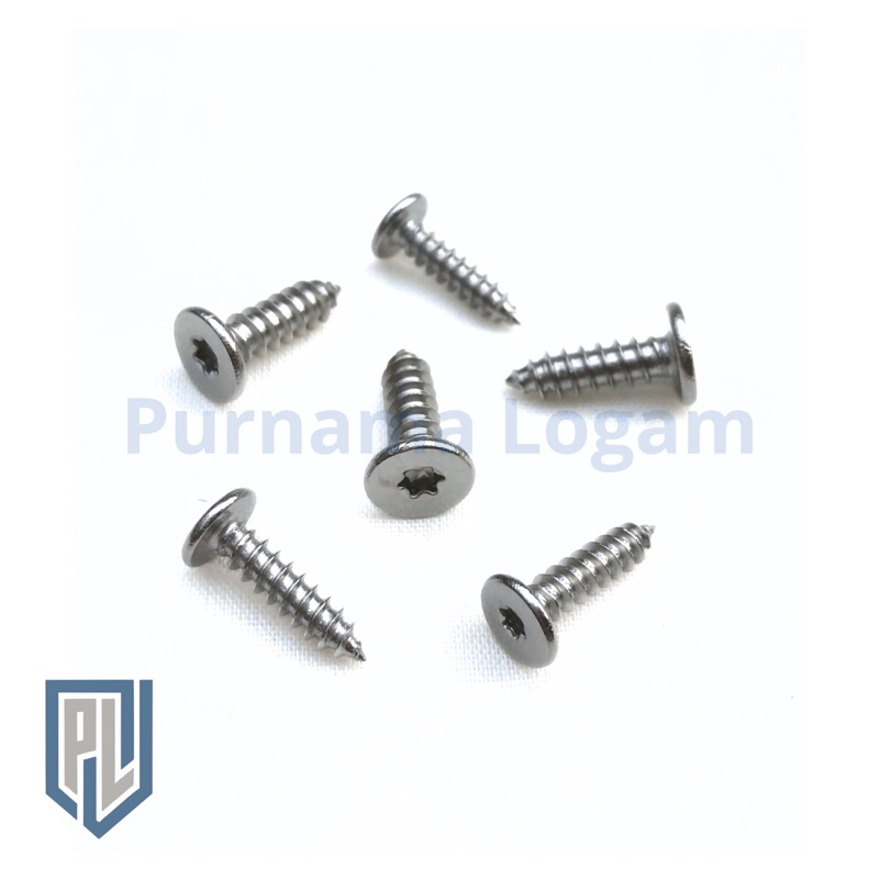 BAUT SKRUP L BINTANG ULTRA THIN ( 5 x 16 ) STAINLESS 304 BAUT L BINTANG SKRUP