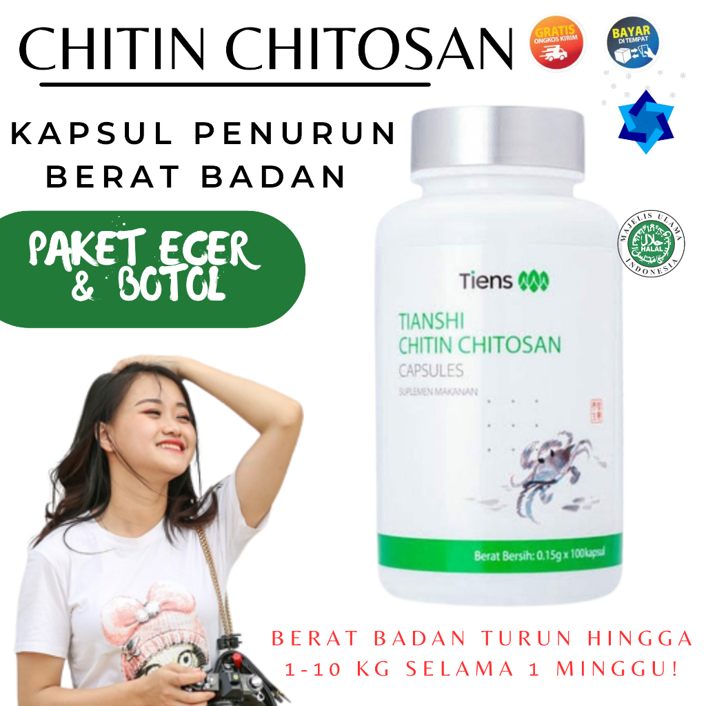 Chitin Chitosan Atasi Masalah GERD Serat Shitin Obat Cina Sembuh Lambung Variasi Kapsul