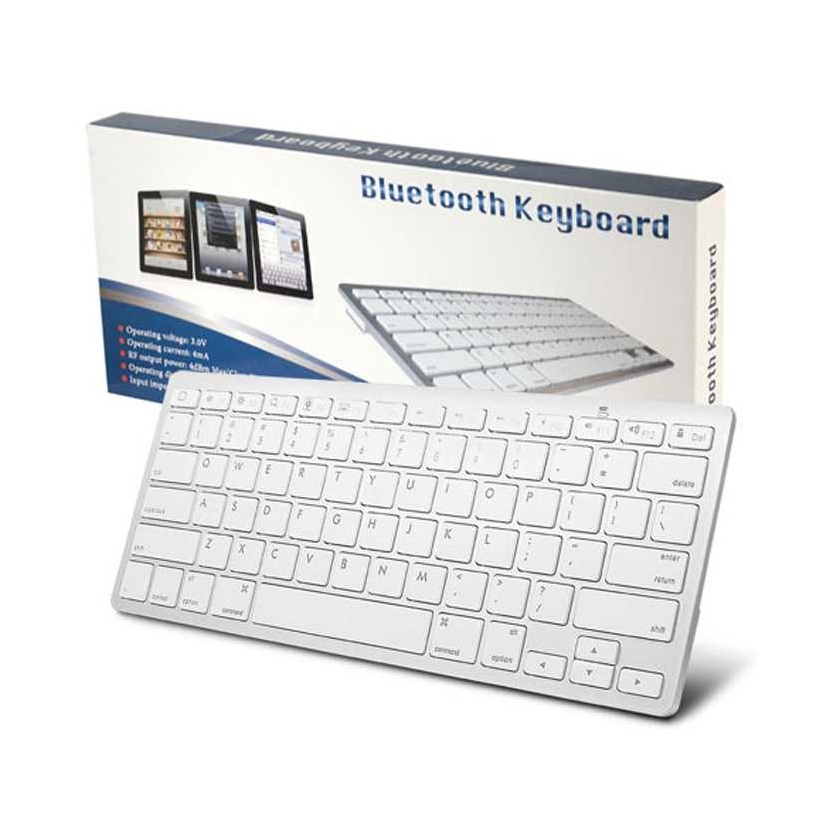 DISKON BESAR Bluetooth keyboard Slim Tablet Ipad for Windows and AppleBluetooth keyboard Slim Tablet Ipad for Windows and Apple