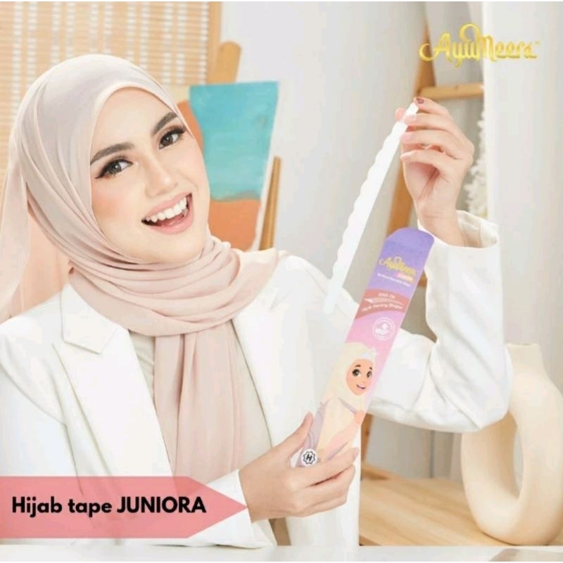 Hijab shaper tape Ayumeera JUNIOR untuk remaja dan anak hijab tape melengkung paripurna