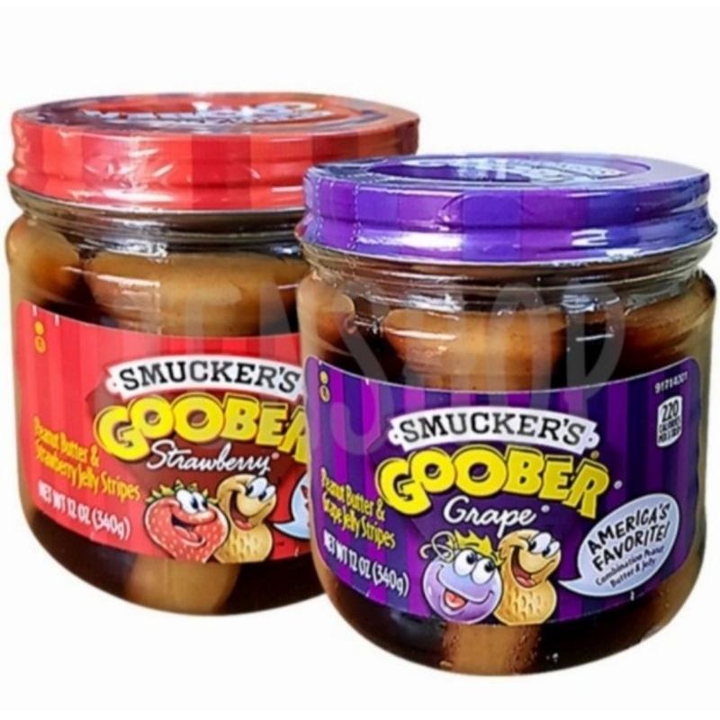 

Smucker's Smuckers Goober Grape Strawberry PB&J - Jam Selai Import Kacang Stroberi Kacang Anggur