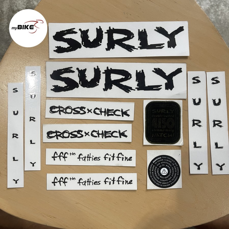 SURLY Cross Check decal set - sticker sepeda surly