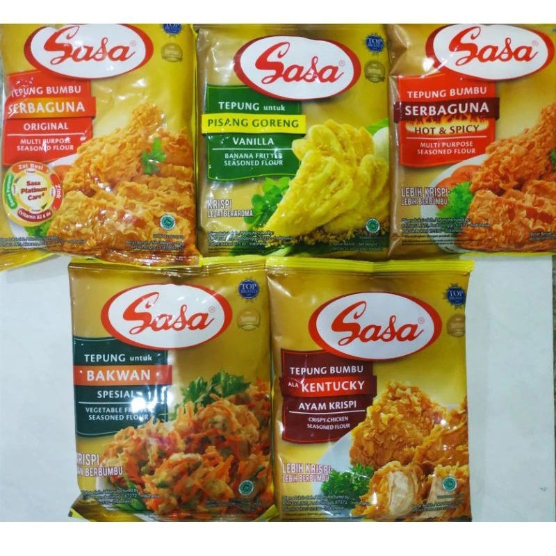 

sasa tepung bumbu lengkap 70 gram dan 90 gram