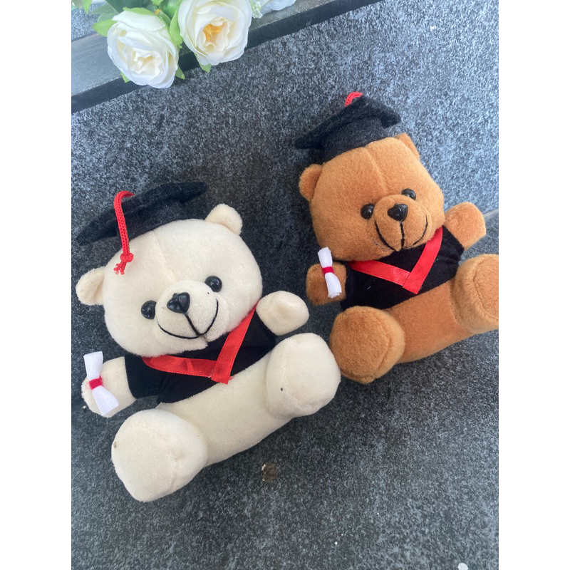 boneka wisuda bertoga bahan bucket bunga dan craft boneka beruang wisuda toga ready stock