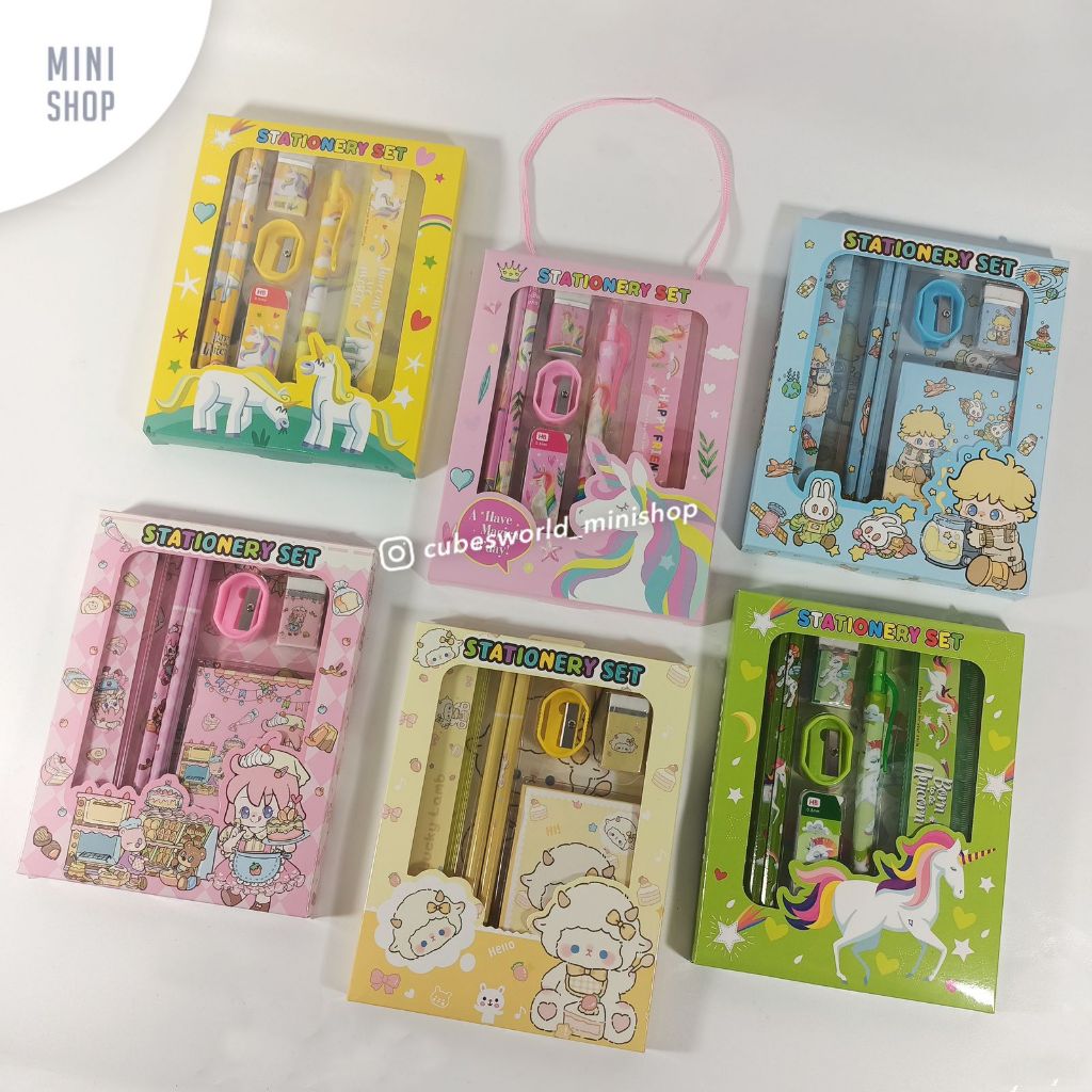 

CH003 - Alat Tulis Set 6 IN1 Stationery Set Lucu Karakter
