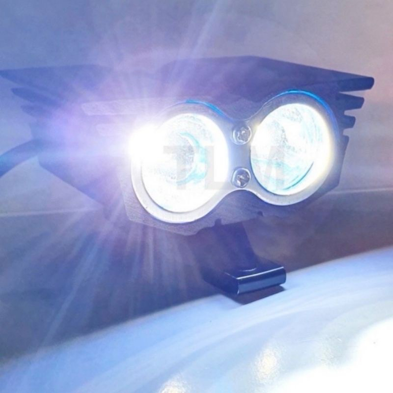 Lampu tembak OWL mata elang 2 mata 30 watt Led White & Yellow Lampu Motor Sorot OWL  Cree 2mata