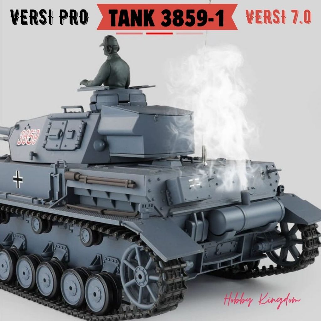 RC Tank Heng Long 3859-1 2.4GHz 1/16 Scale PANZER-IV F2 RC Tank Model