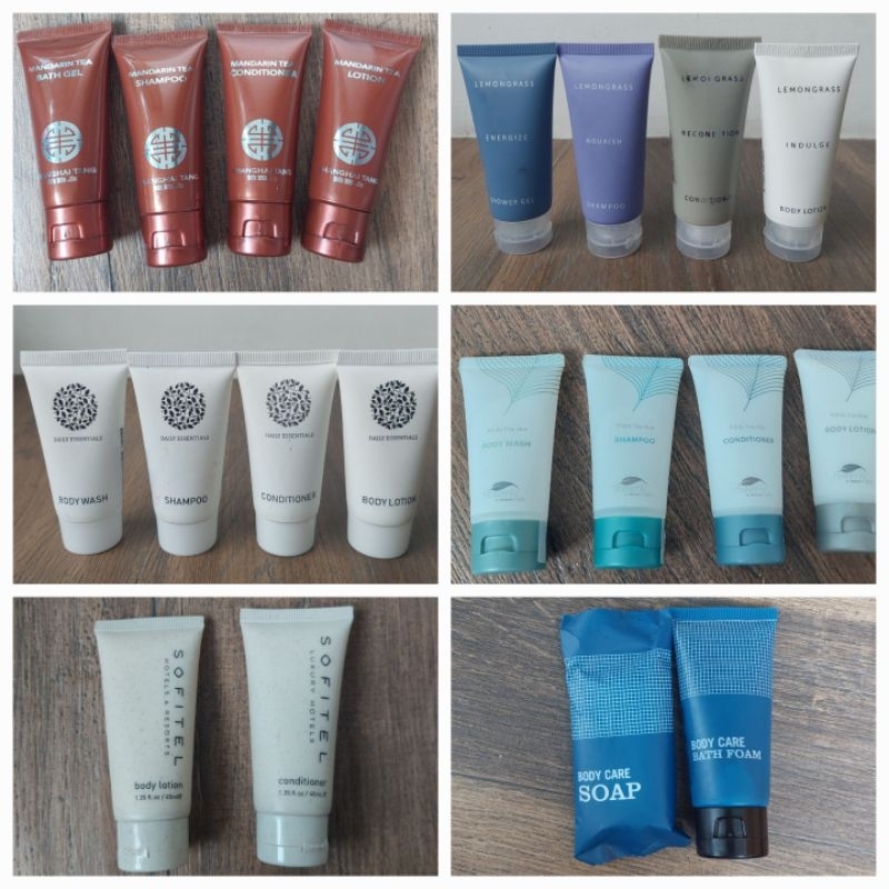 SABUN HOTEL sampoo lotion body wash conditioner TRAVEL SIZE Shanghai Tang Daily Essentials White Tea