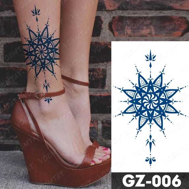 Tato Temporer Semi Permanen Tahan Lama 1 Bulan Tattoo Tatto Temporary Tahan Anti Air Seri GZ-006