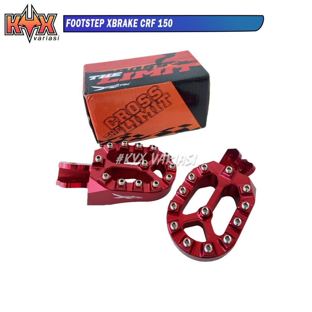 Footstep Depan CRF 150L CNC XBRAKE Universal Foot Step Injakan Kaki Pijakan Kaki Fotpeg CNC MGV CRF 