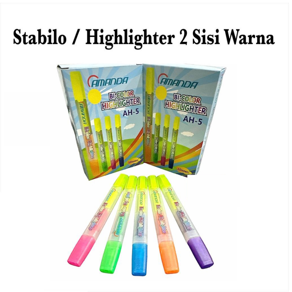 

AMANDA STABILO /HIGHLIGHTER 2 WARNA AH-5 (12)