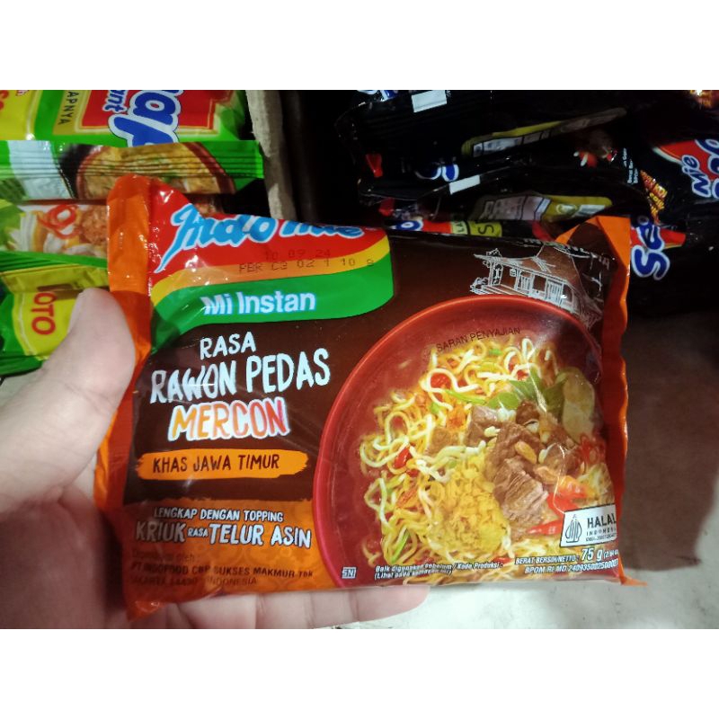 

Mie Indomie Rasa Rawon Pedas Khas Jawa Timur 5Pcs