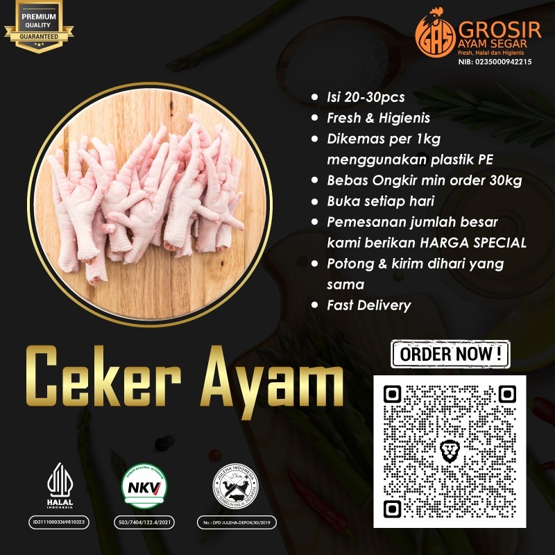 

Ceker Ayam Fresh (Kaki) 1Kg