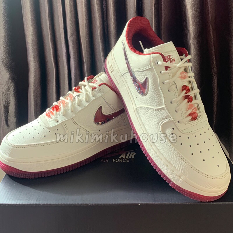 2024 NIKE AIR FORCE 1 LOW VALENTINE’S DAY SHOES ORIGINAL SEPATU NIKE SNEAKERS VALENTINE EDITON DUNK 