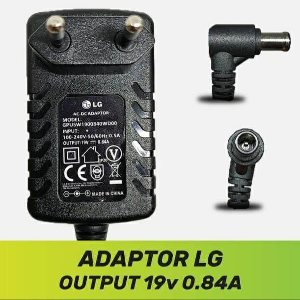 Adaptor Monitor LG / Charger Monitor LG 19V - 0.84A Casan monitor LG 19V 0.84A