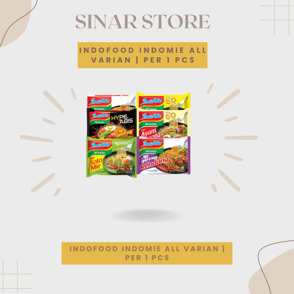 

PER 1 PCS | INDOFOOD INDOMIE ALL VARIANT