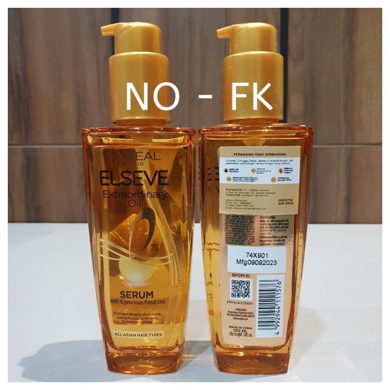 ORIGINAL Loreal extraordinary oil gold pink 100 ml floral rose jasmine lavender serum rambut