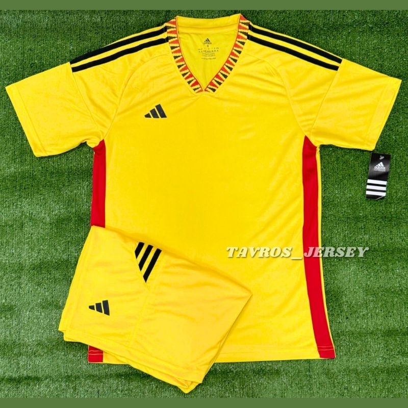 TAVROS JERSEY SETELAN FUTSAL DEWASA DRI-FIT PREMIUM TERBARU TIM SEPAK BOLA POLOS KUNING TERANG M-XL