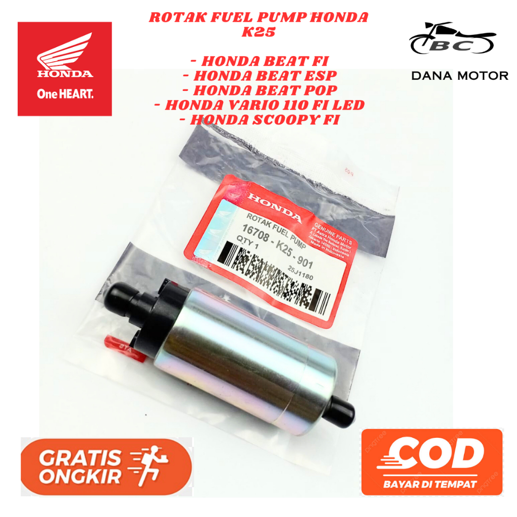 Rotak Beat Fi Ori / Rotak Scoopy Fi / Dinamo Full Pump Honda Vario 110 Fi Ori Premium -16700-K25-901