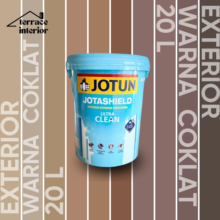 Cat Tembok Jotashield Ultra Clean Jotun warna Coklat 20 L