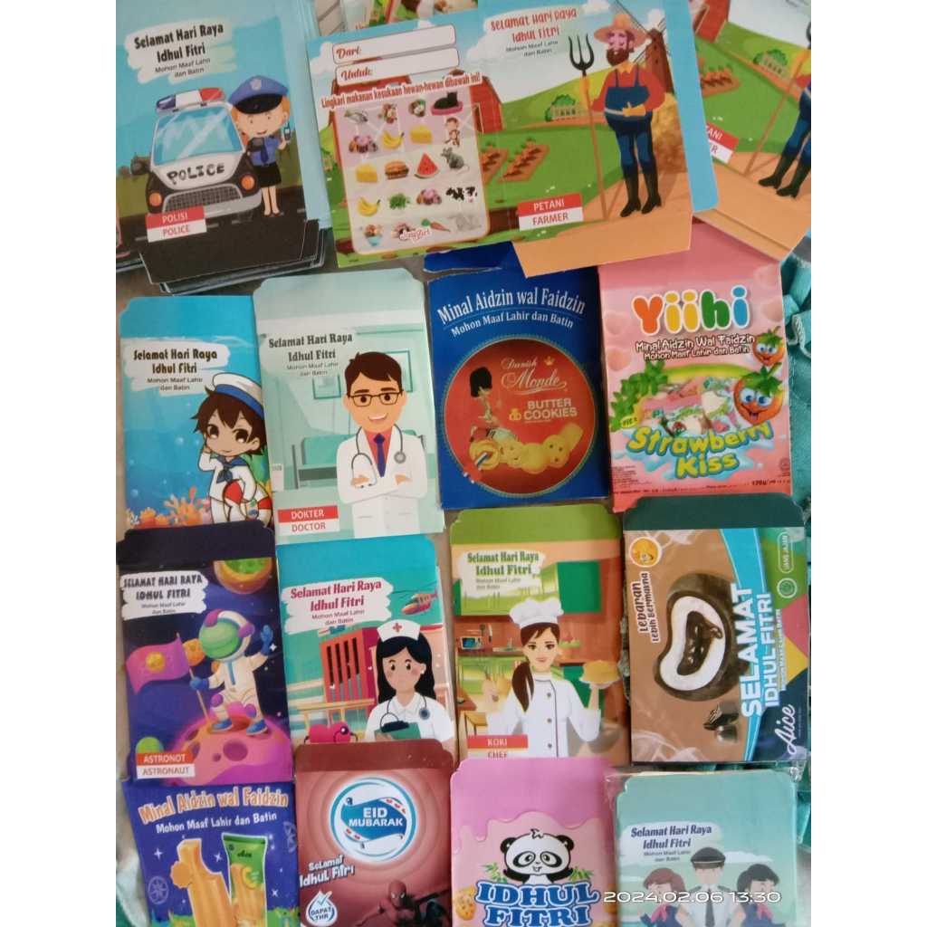 

10 Lembar Amplop Mini Lebaran 2024 Siap Pakai / 10 pack amplop jadi amplop ATM Amplop Snack Angpau Lebara