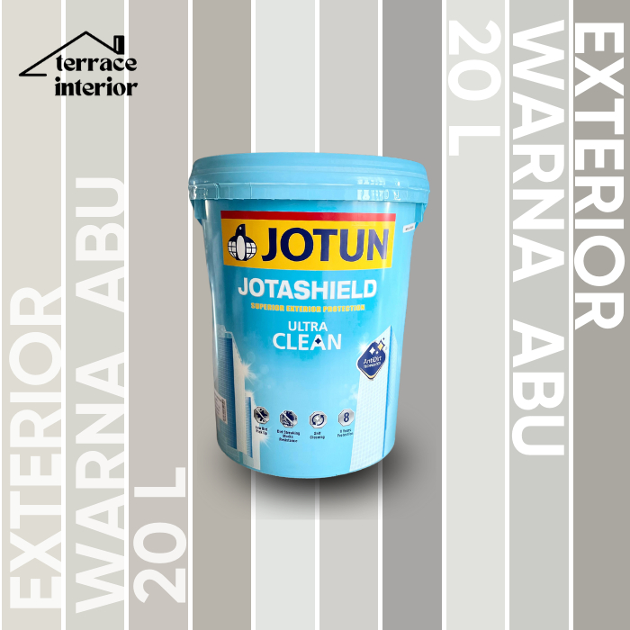 Cat Tembok Jotashield Ultra Clean Jotun warna Abu 20 L