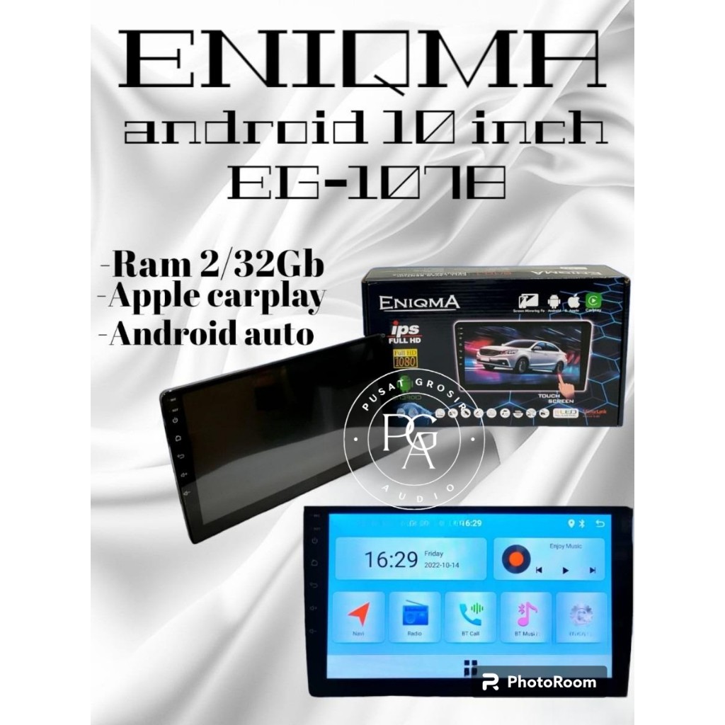 Head unit Android Enigma 12 OS Touchscreen Enigma 1078 10inch