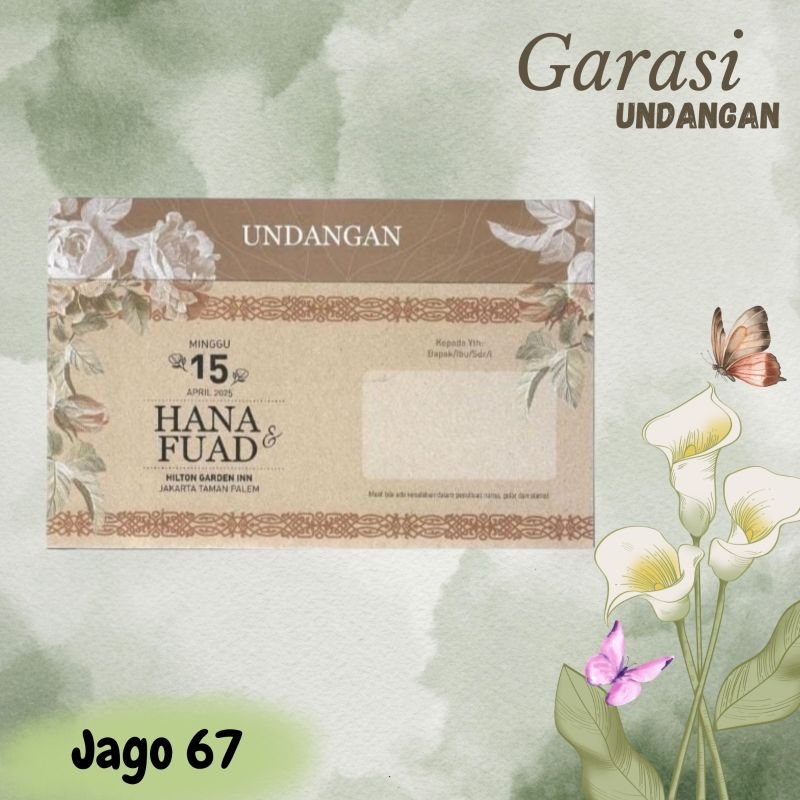 Blangko Undangan atau Kertas Undangan  Jago 67 Bahan BC, Free Katalog, Harga Murah