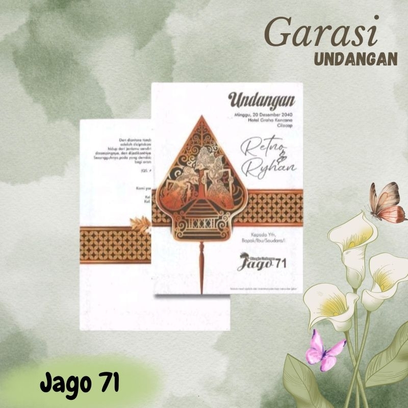 Blangko Undangan atau Kertas Undangan Jago 71 Bahan BC, Free Katalog, Harga Murah