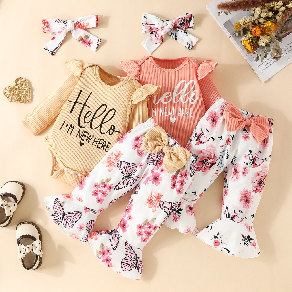 Baju Celana Bayi Baru Lahir / Setelan Bayi Halus Lembut Adem / Jumper Celana Bayi Perempuan / Set Ba
