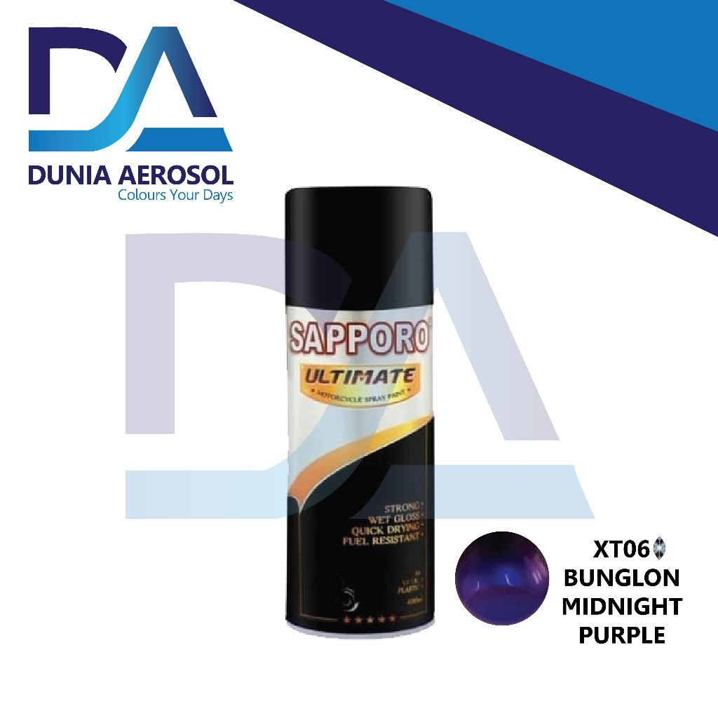 Cat Semprot Sapporo Ultimate Bunglon Midnight Purple XT06