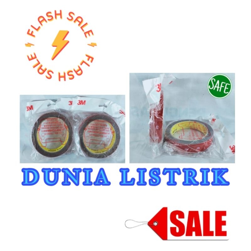 DOUBLE TAPE 3M MERAH PE FOAM SUPER KUAT DAN LENGKET