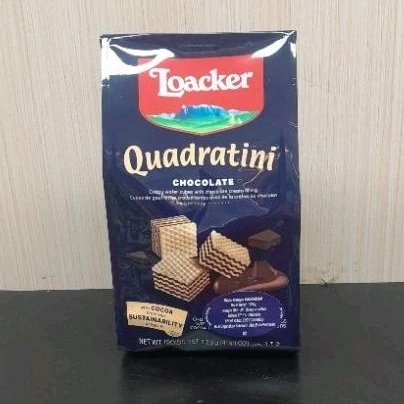 

Loacker Quadratini Chocolate - Wafer Loacker Dengan Krim Cokelat 125g