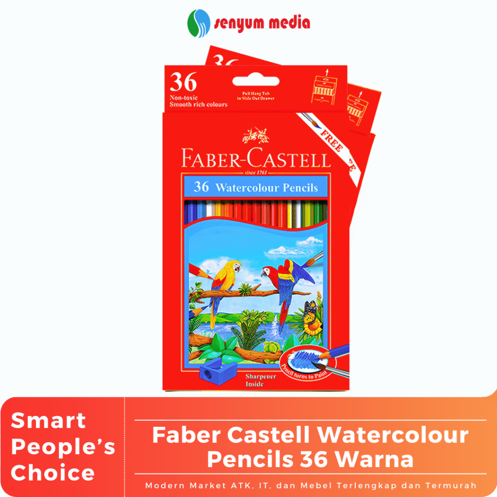 

Faber Castell Watercolour Pencils 36 Warna (1 Pcs) (S:PCS)