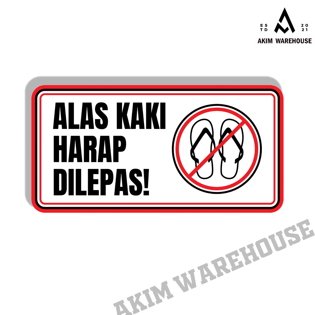 

Stiker Alas Kaki Harap Dilepas