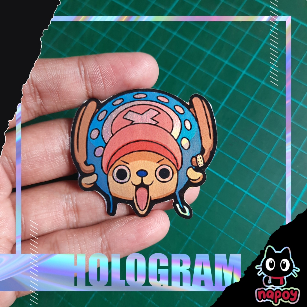 

Stiker Hologram Anime One Piece Chopper Head