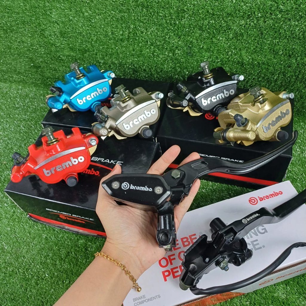 PAKET KALIPER SAMURAI KANAN SET MASTER REM F1ZR FIZR RX KING CALIPER BREMBO 2 PISTON JUPITER Z VEGA 